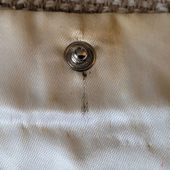 La Regale Ivory Beaded Sequin Small Evening Bag Clutch with Box Vintage Japan - Picture 5 of 9